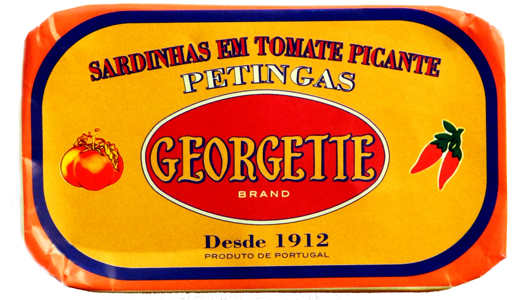 Portugalskie mini sardynki „petingas” w pomidorach pikantne Georgette 125g 